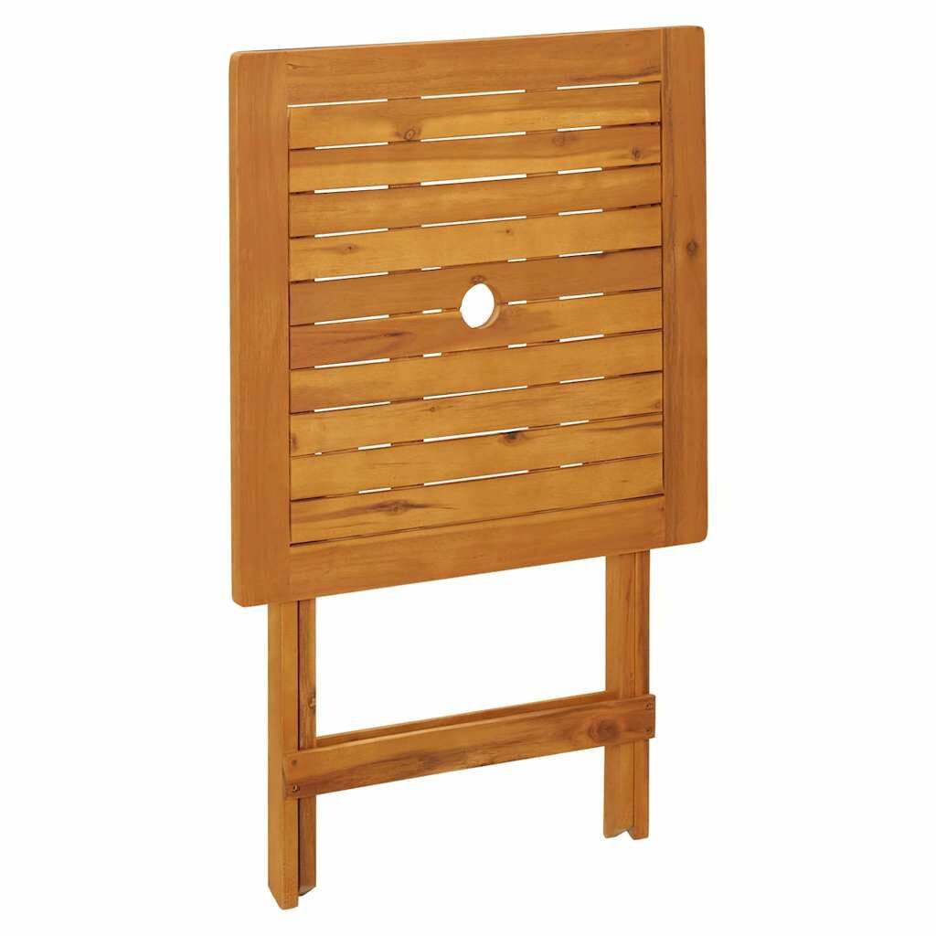 vidaXL Tuintafel inklapbaar 60x60x75 cm massief acaciahout