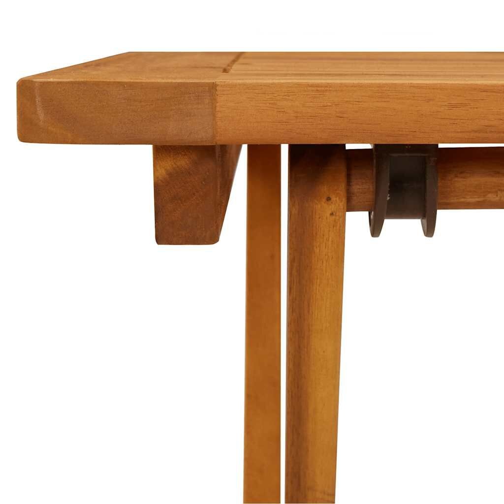vidaXL Tuintafel inklapbaar 60x60x75 cm massief acaciahout