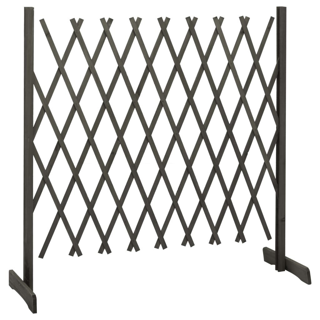 vidaXL Tuinlatwerk 180x100 cm massief vurenhout grijs
