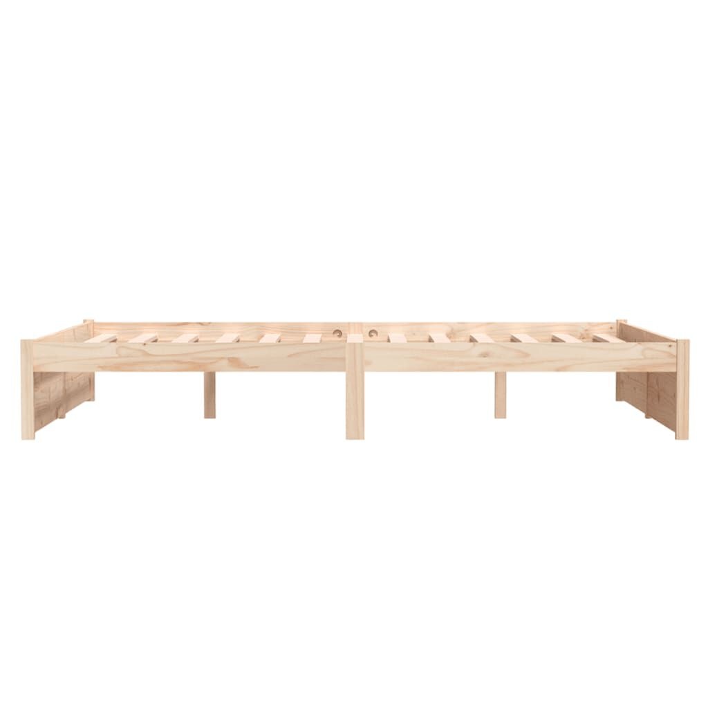 vidaXL Bedframe zonder matras massief hout 120x200 cm