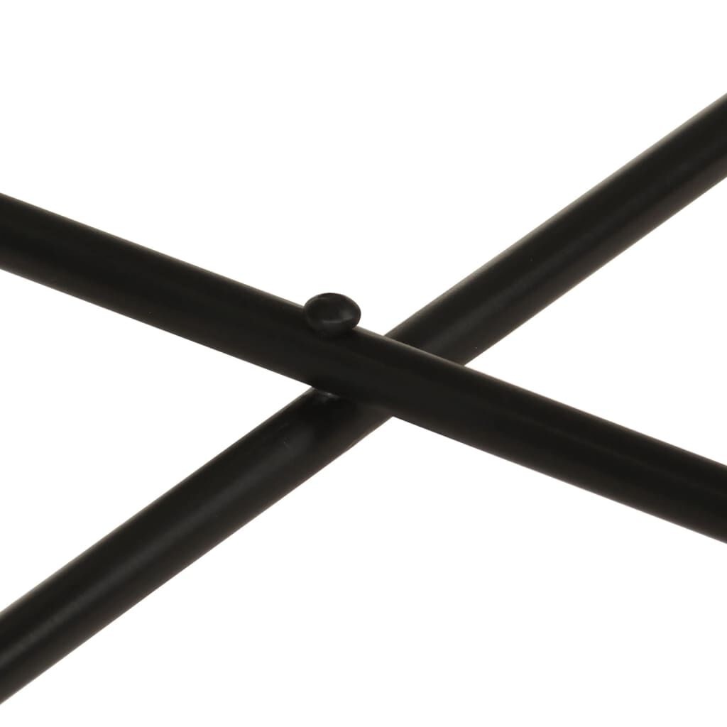 vidaXL Salontafels 2 st metaal messing en zwart