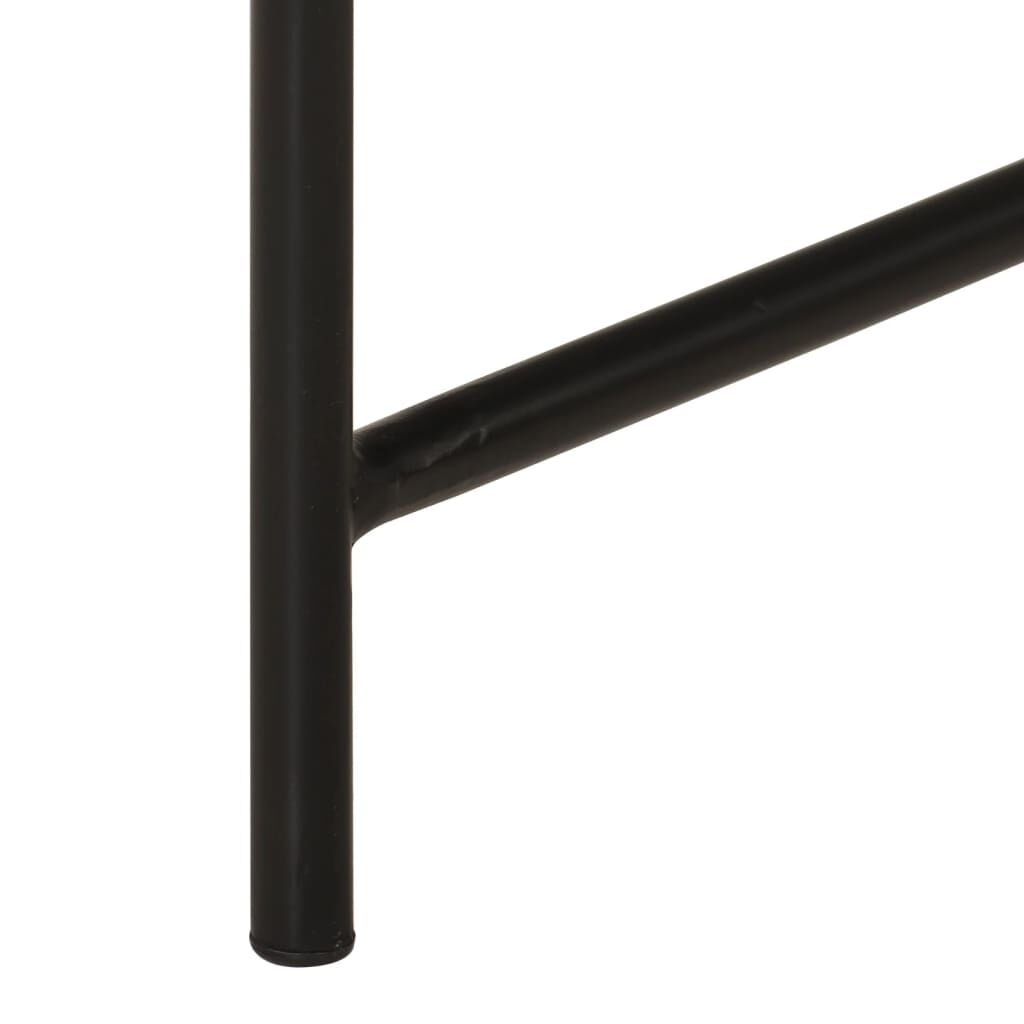 vidaXL Salontafels 2 st metaal messing en zwart