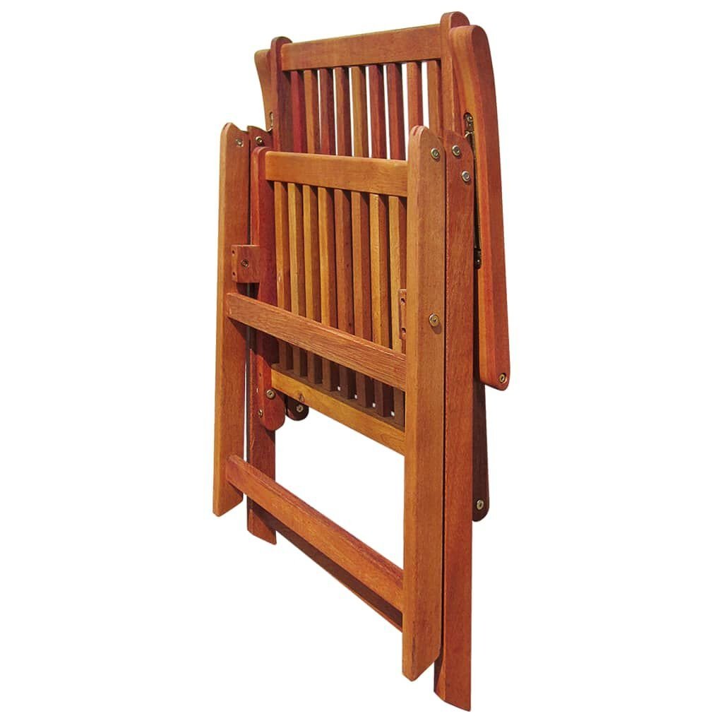 vidaXL Tuinstoelen inklapbaar 3 st massief acaciahout