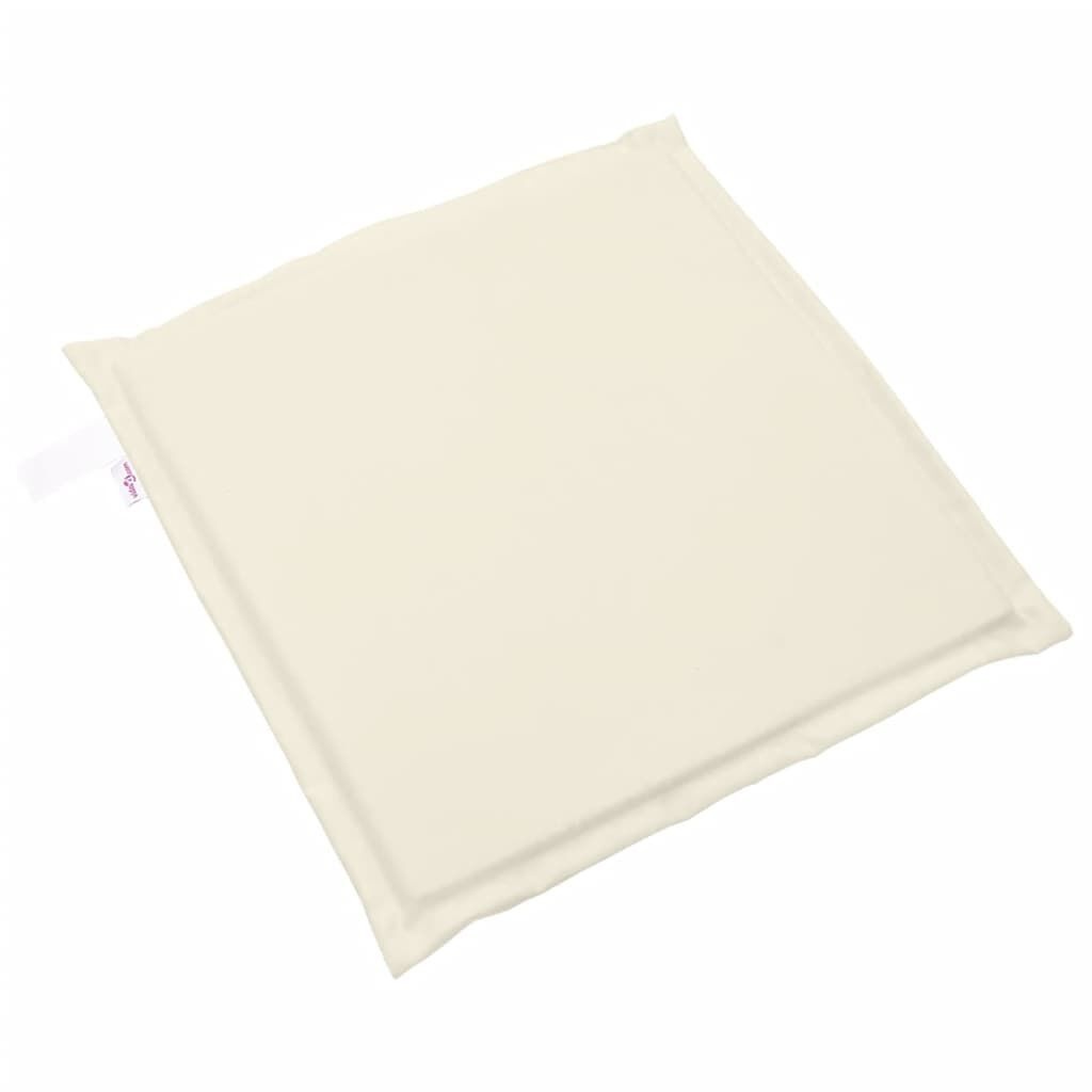vidaXL Tuinzitkussens 4 st vierkant 45x45x2 cm crèmekleurig
