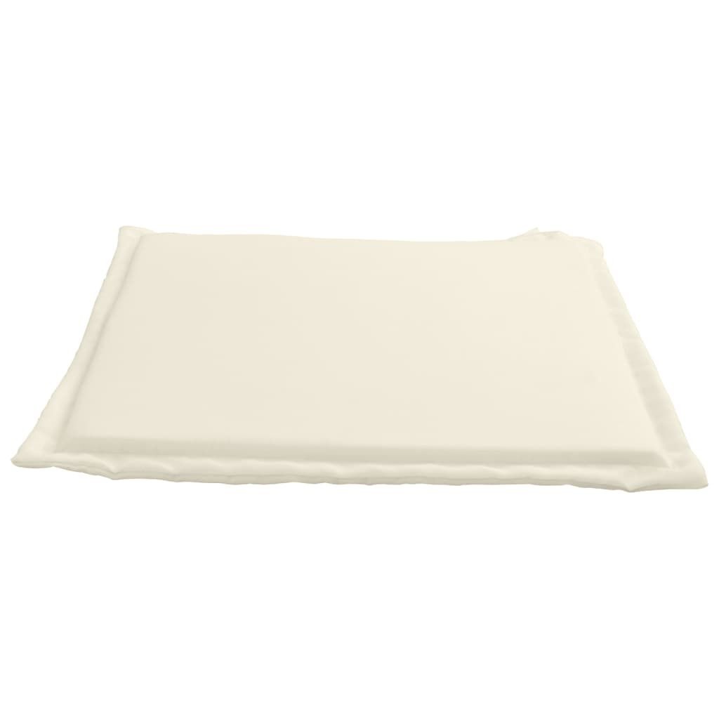 vidaXL Tuinzitkussens 4 st vierkant 45x45x2 cm crèmekleurig