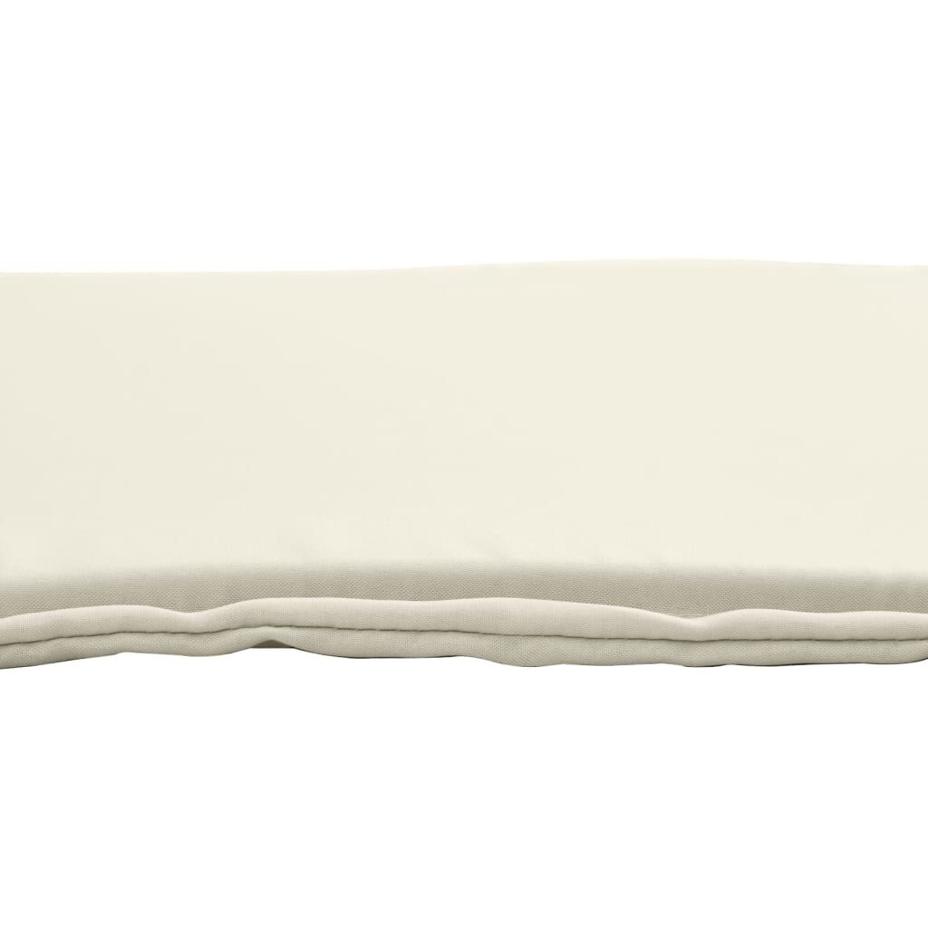 vidaXL Tuinzitkussens 4 st vierkant 45x45x2 cm crèmekleurig