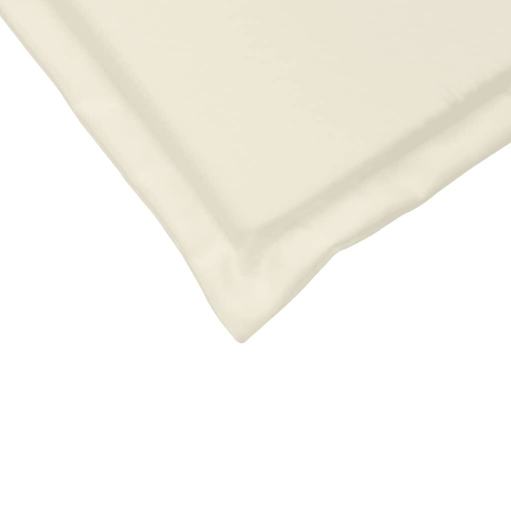 vidaXL Tuinzitkussens 4 st vierkant 45x45x2 cm crèmekleurig