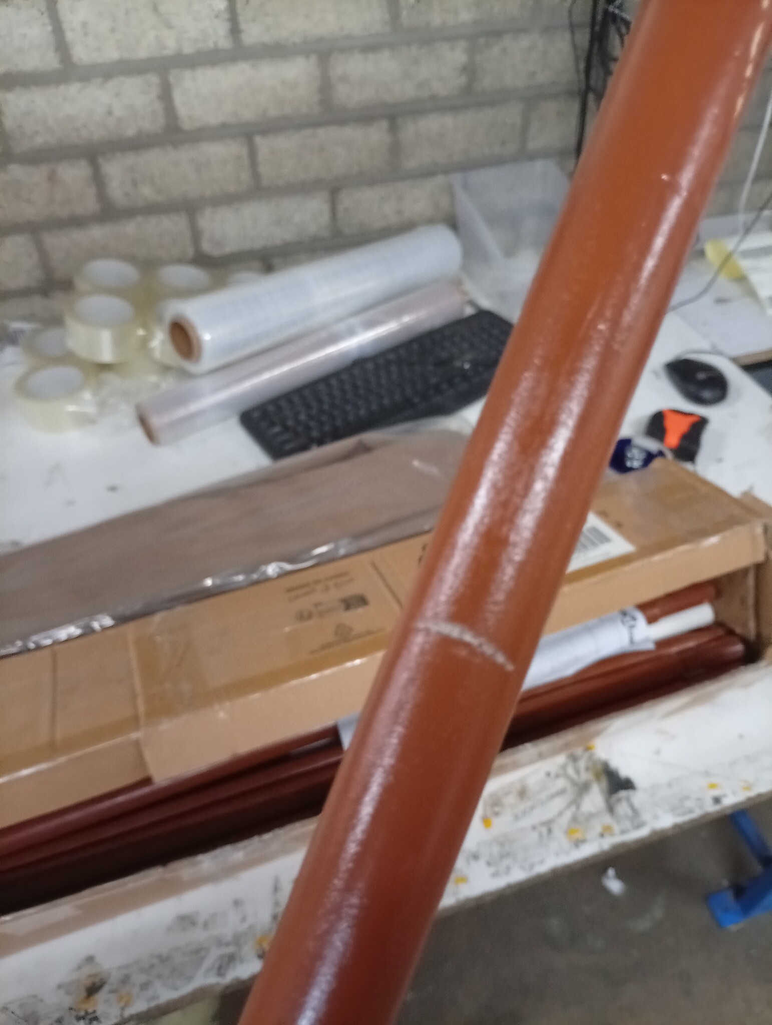 vidaXL Windscherm 5-panelen 600x160 cm stof taupe