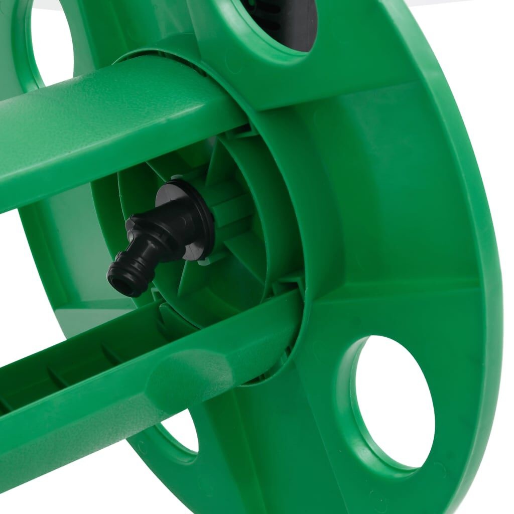 vidaXL Slanghaspel voor 45 m 1/2" slang vrijstaand staal groen