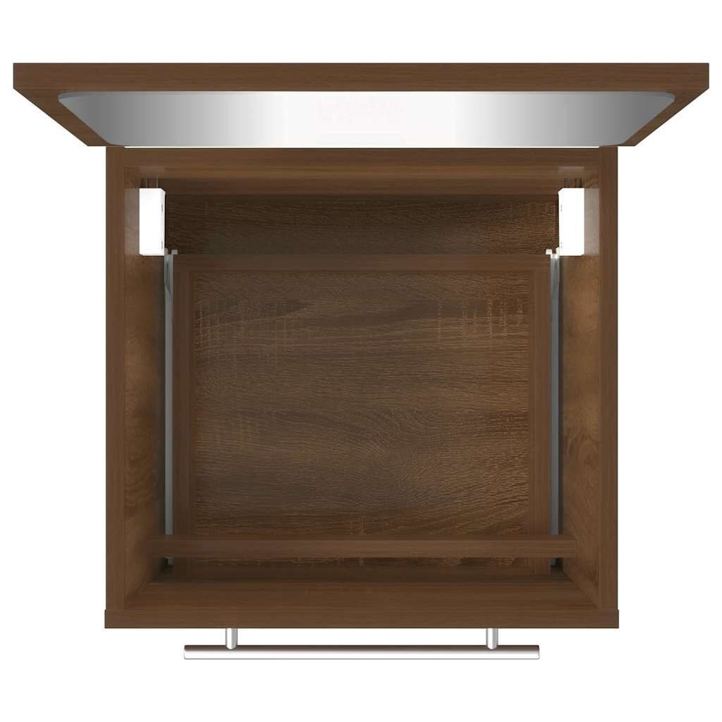 vidaXL Badkamerkast 65x33x60 cm bewerkt hout betongrijs