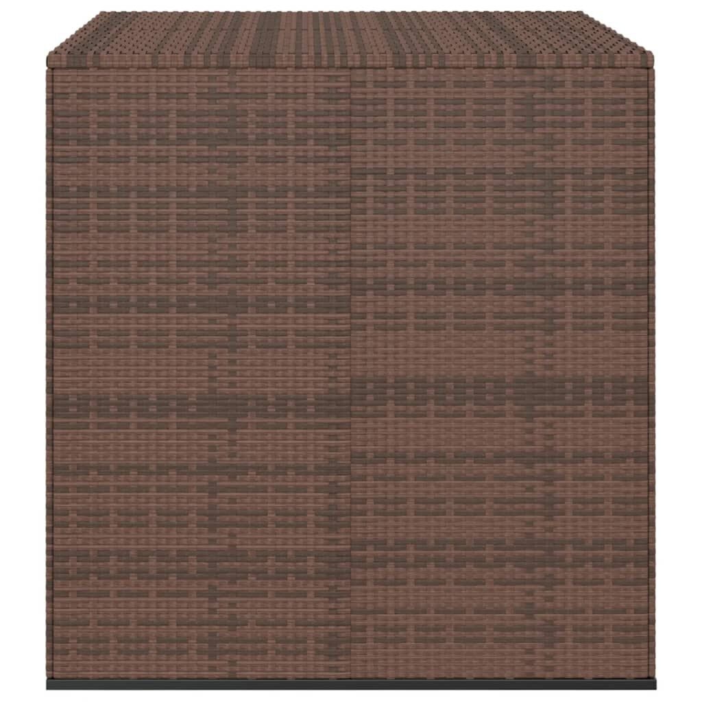 vidaXL Tuinbox 100x97,5x104 cm polyetheen rattan bruin