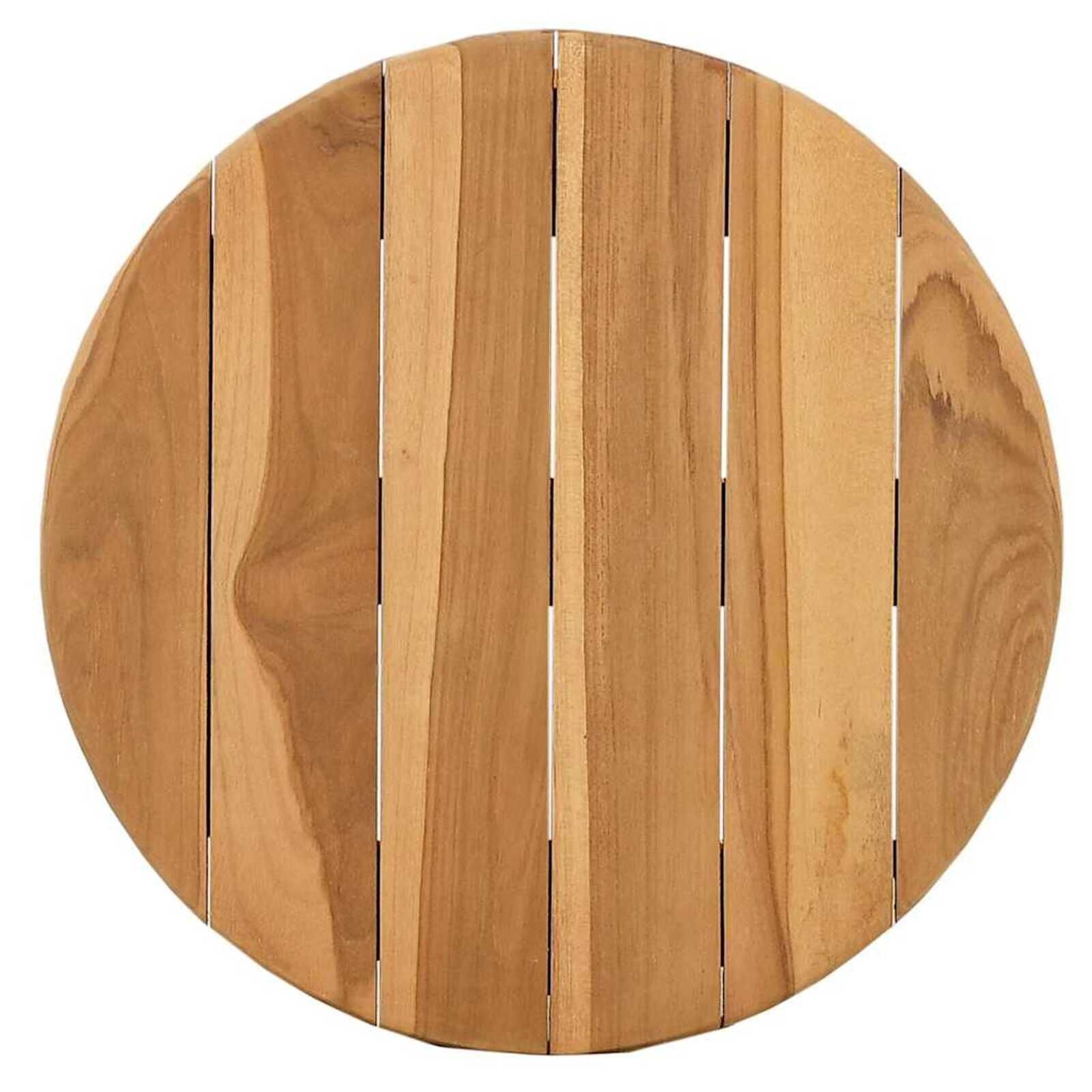 vidaXL Bijzettafel Bruin 40 x 40 x 41 cm Massief teakhout