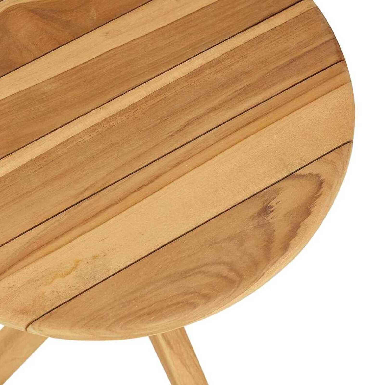 vidaXL Bijzettafel Bruin 40 x 40 x 41 cm Massief teakhout