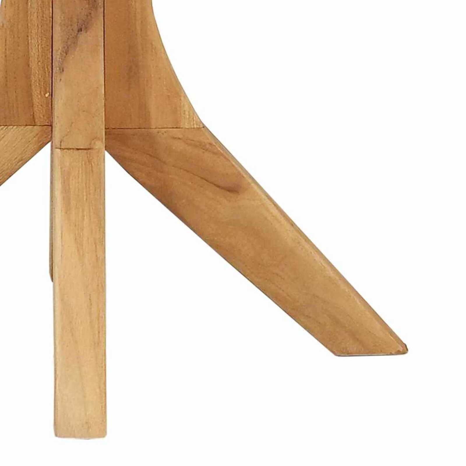 vidaXL Bijzettafel Bruin 40 x 40 x 41 cm Massief teakhout
