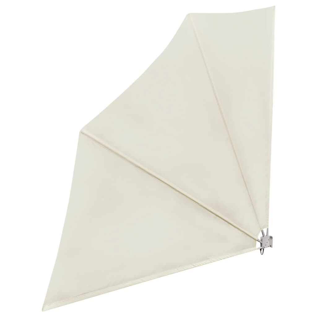 vidaXL Balkonscherm inklapbaar 140x140 cm crème