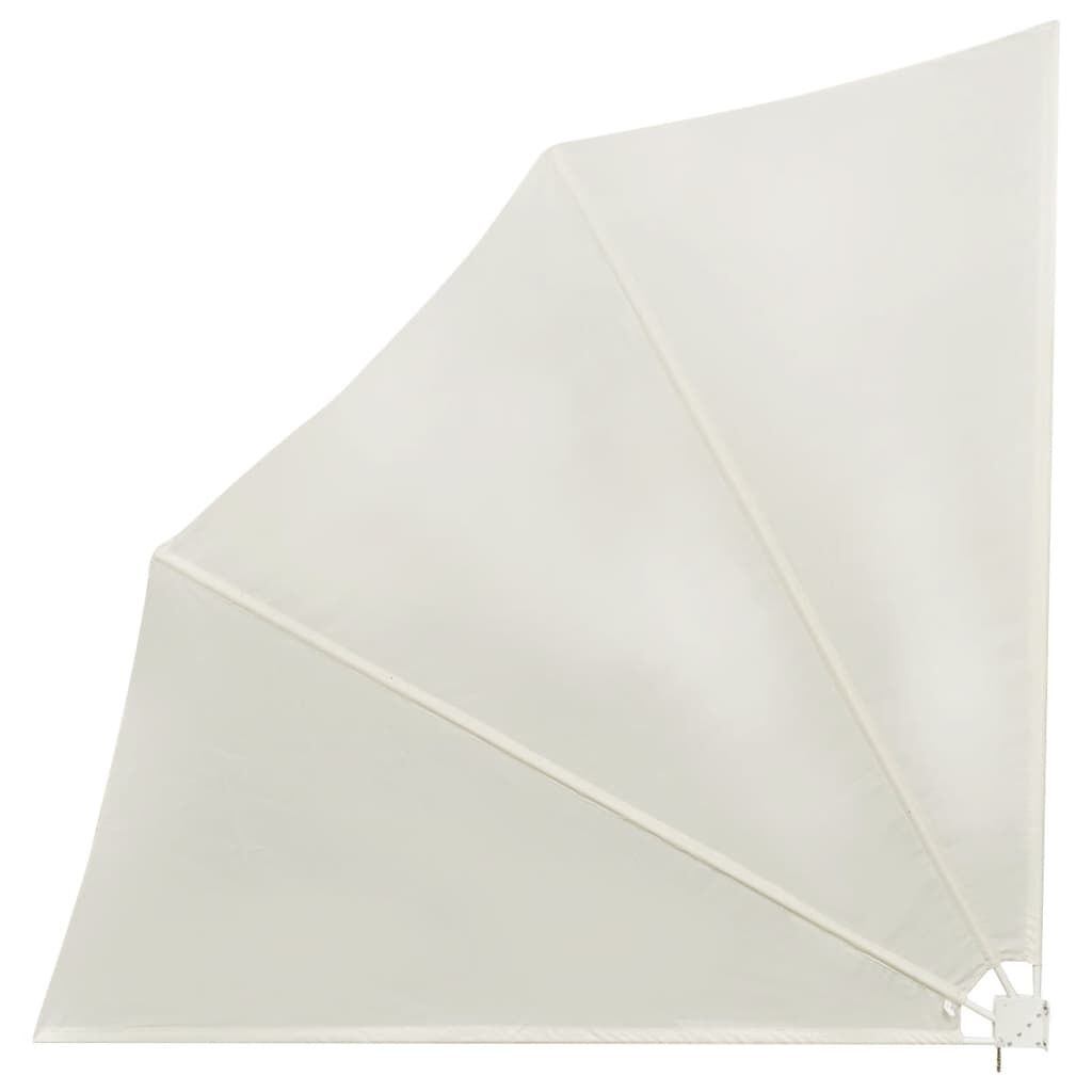 vidaXL Balkonscherm inklapbaar 140x140 cm crème