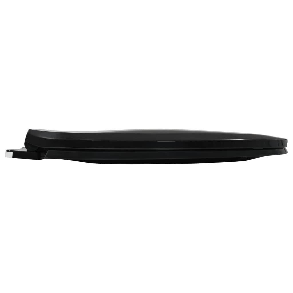 vidaXL Toiletbril Zwart Soft-Close - 55% Korting!