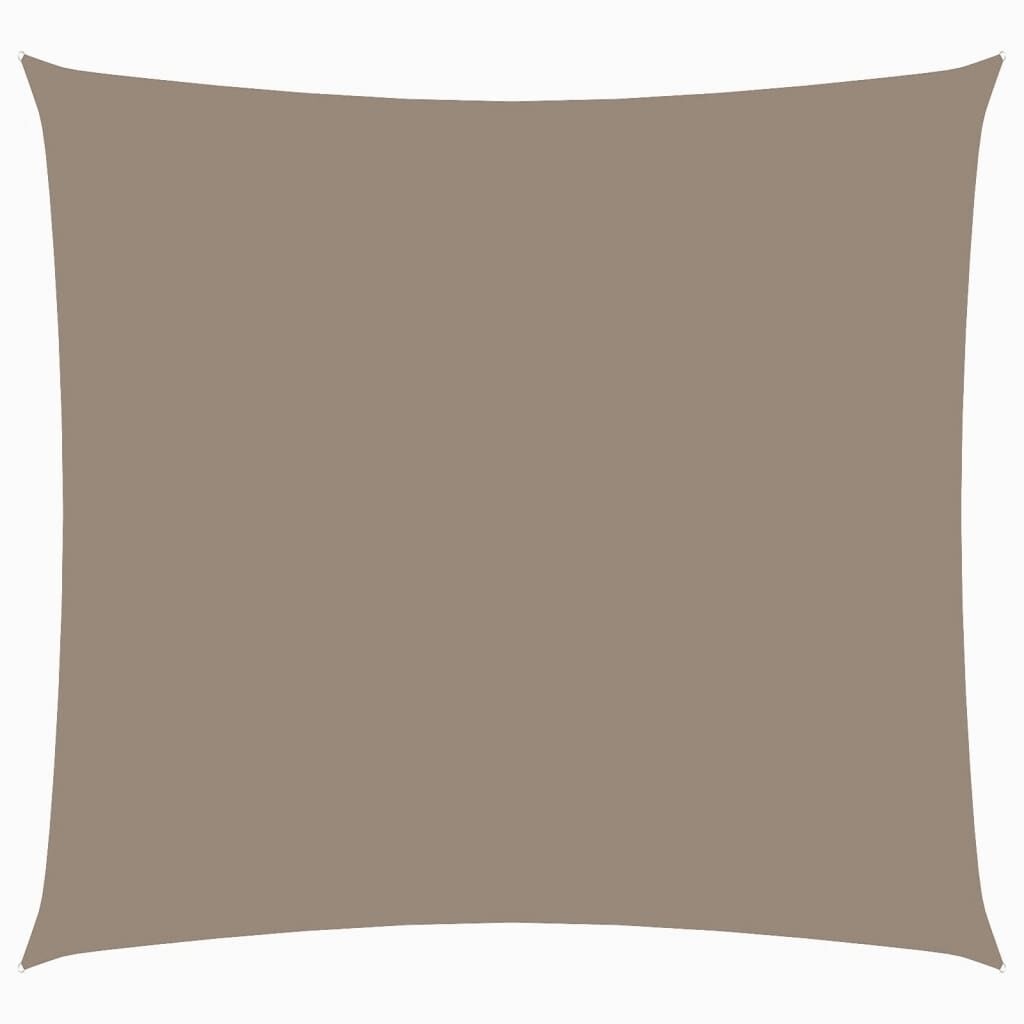 vidaXL Zonnescherm vierkant 6x6 m oxford stof taupe