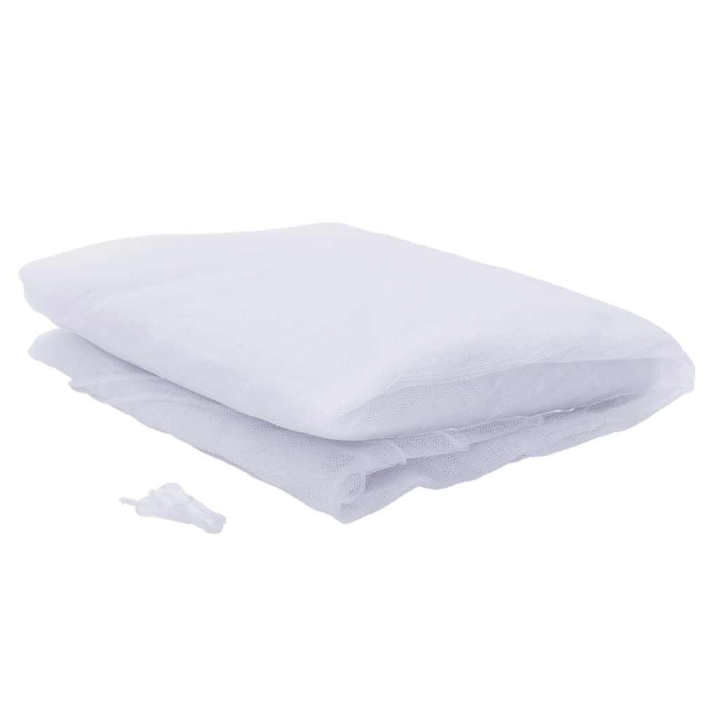 vidaXL Klamboe voor bed 220 gaas 56x56x220 cm wit