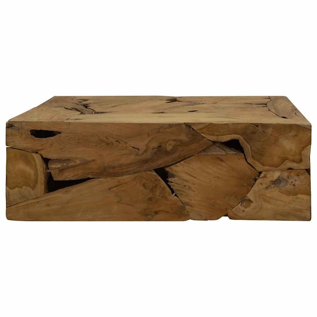 vidaXL Salontafel 90x50x30 cm echt teakhout bruin