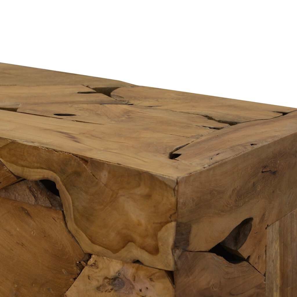 vidaXL Salontafel 90x50x30 cm echt teakhout bruin