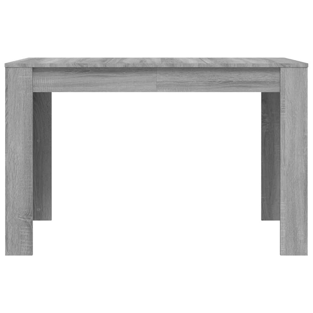 vidaXL Eettafel 120x60x76 cm bewerkt hout grijs sonoma eikenkleurig