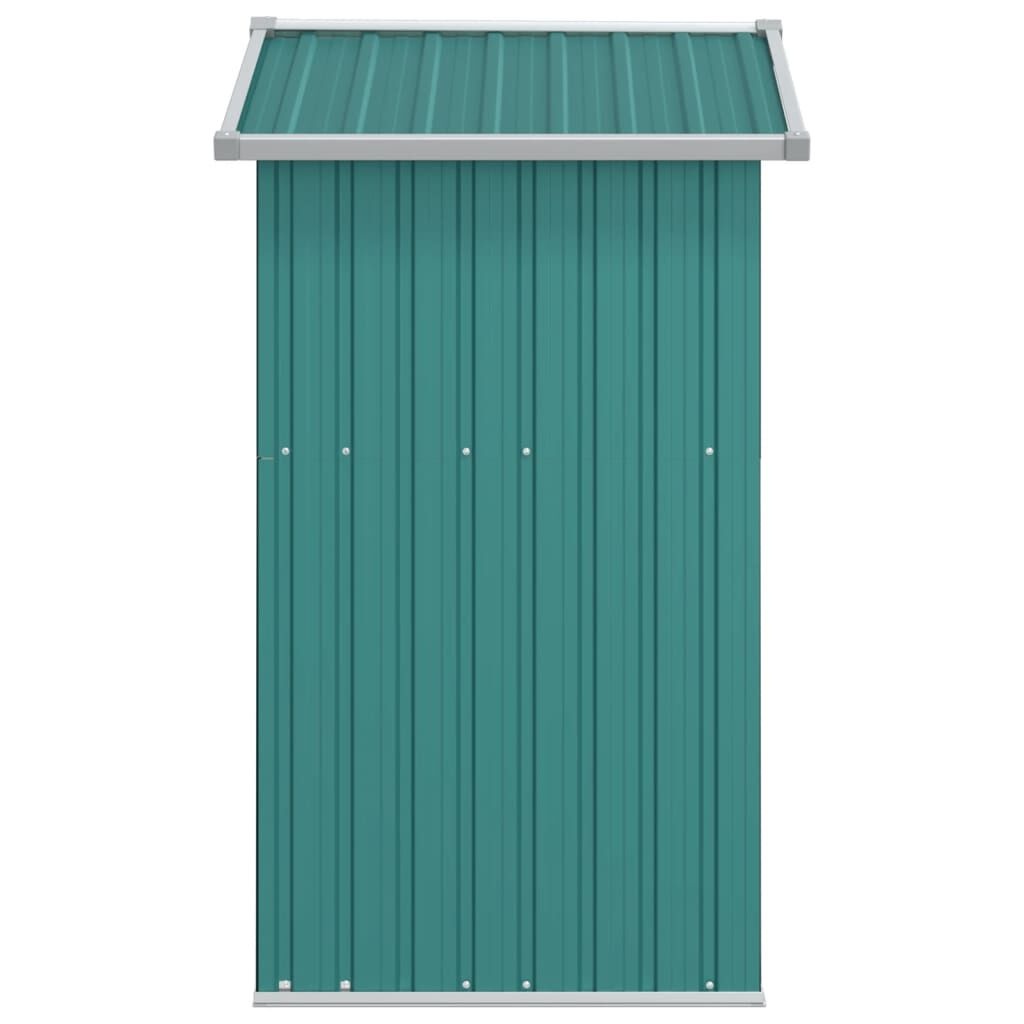 vidaXL Tuinschuur 126x97,5x177 cm gegalvaniseerd staal groen