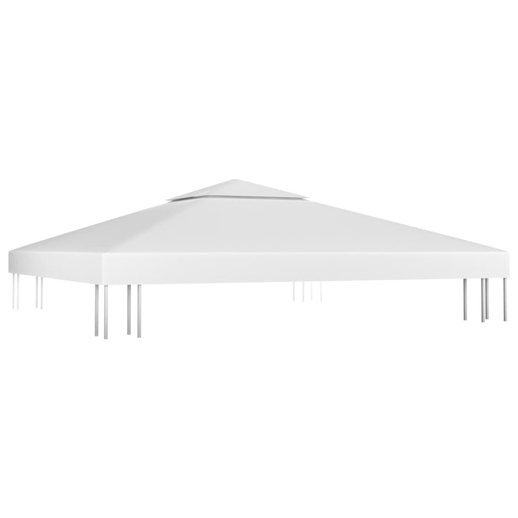 vidaXL Prieeldak 2-laags 310 g/m² 3x3 m wit