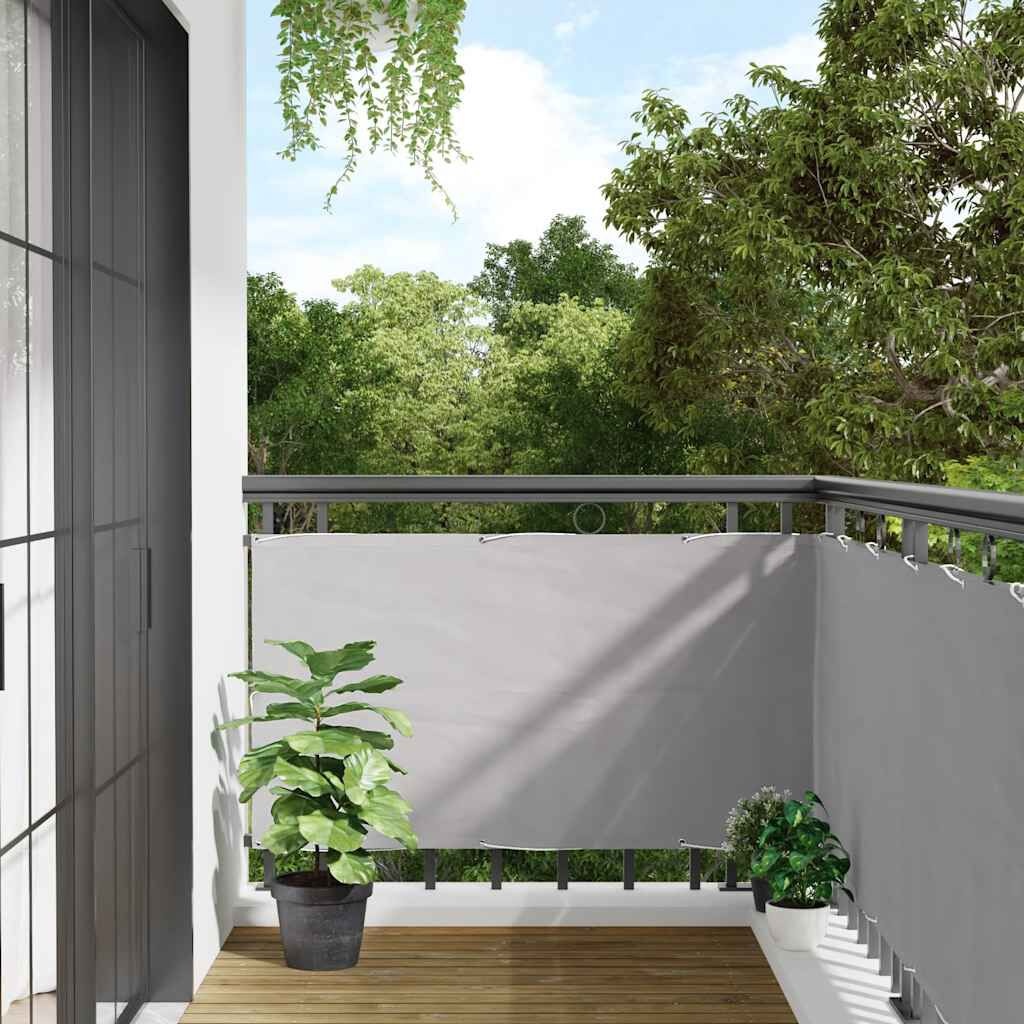 vidaXL Balkonscherm 800x120 cm PVC grijs