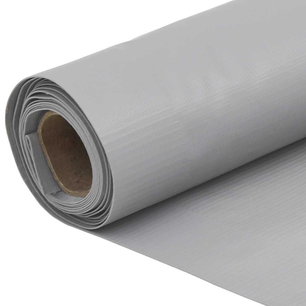 vidaXL Balkonscherm 800x120 cm PVC grijs