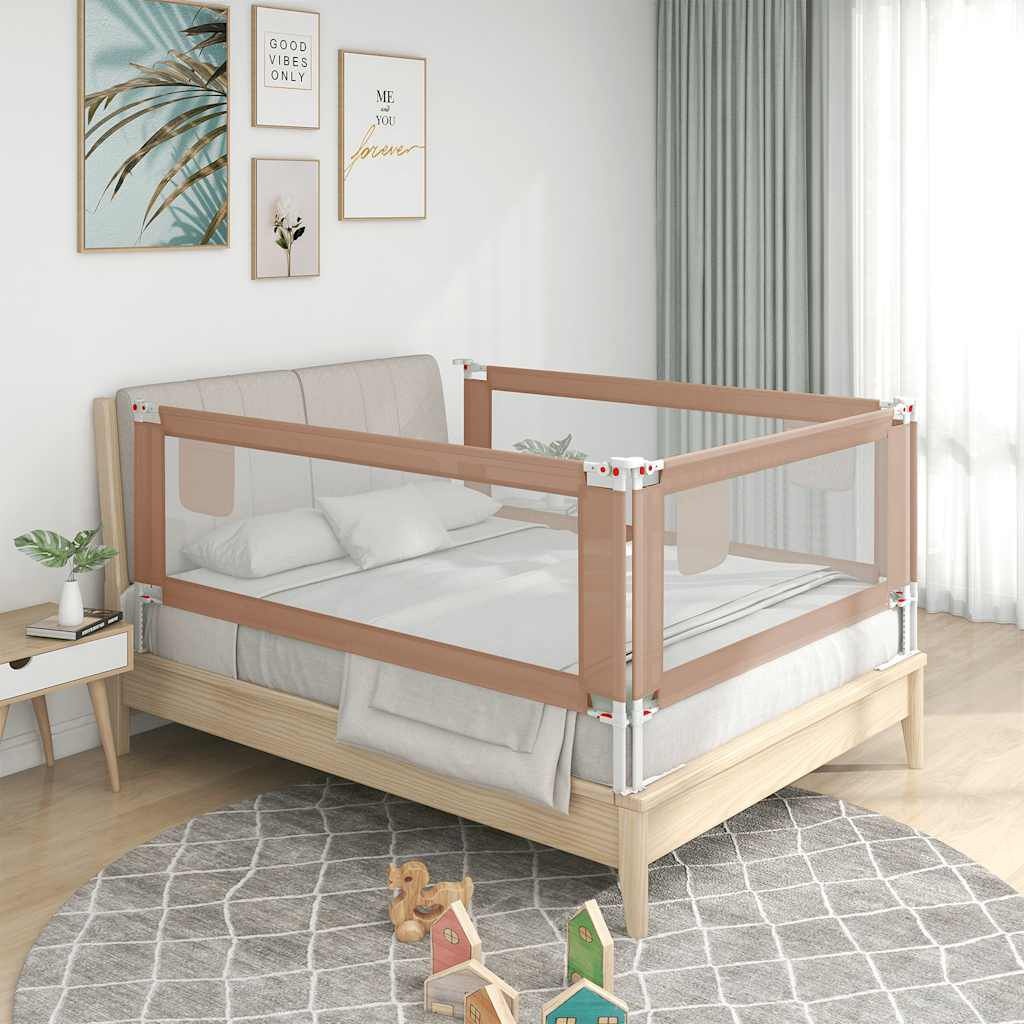 vidaXL Bedhekje Taupe 100cm - Zo Goed Als Nieuw! 40% Korting