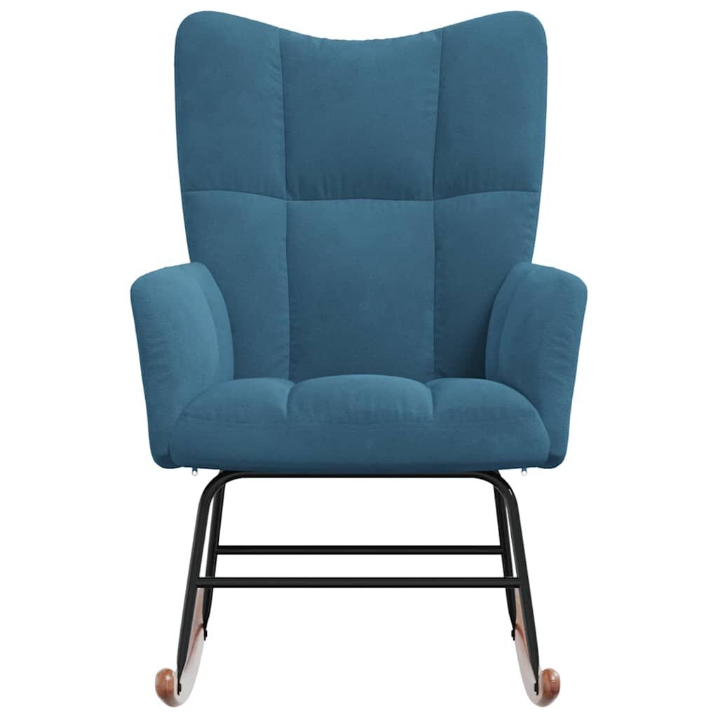 vidaXL Fluweel Schommelstoel Blauw -40%!