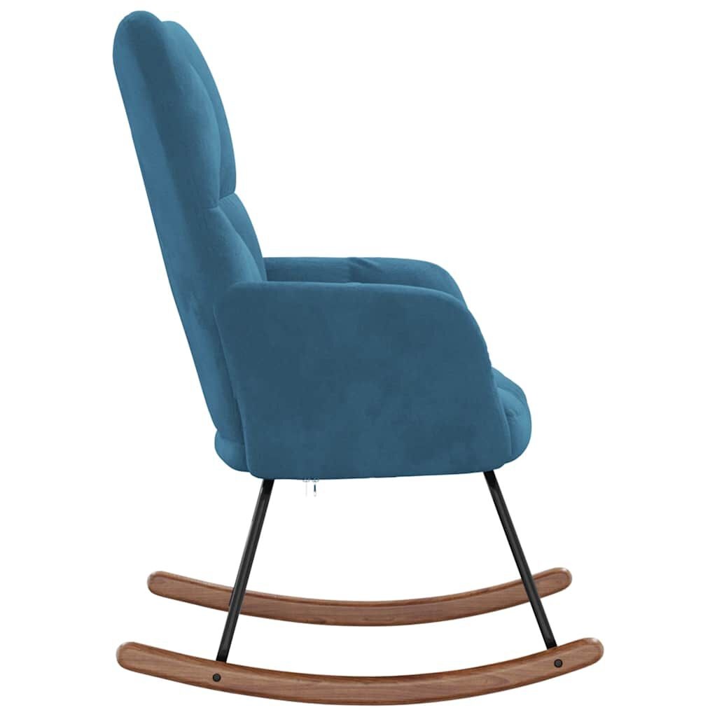 vidaXL Fluweel Schommelstoel Blauw -40%!