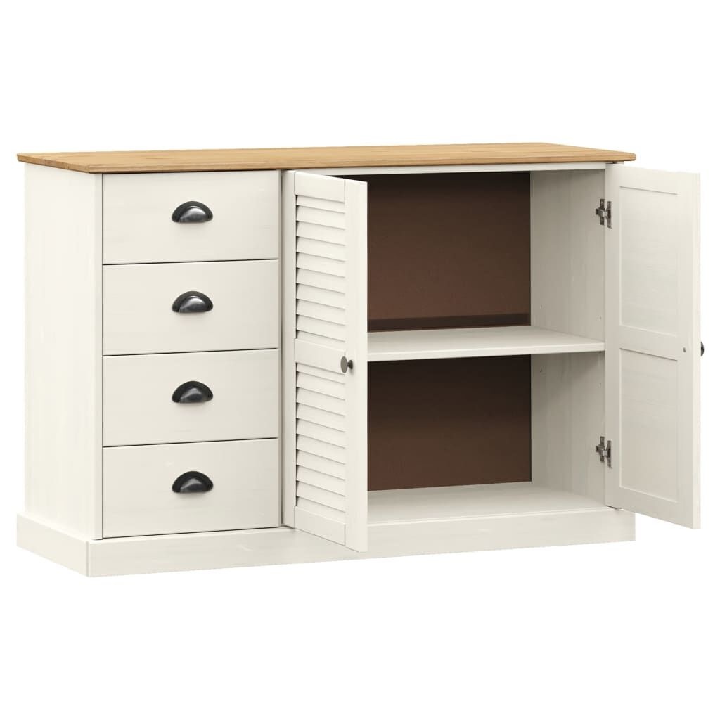 VidaXL Dressoir VIGO Wit Grenen - 40% Korting!