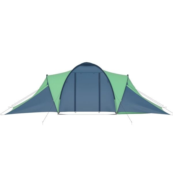 6-Persoons Tent Blauw/Groen - Zo Goed Als Nieuw - 40% Korting!