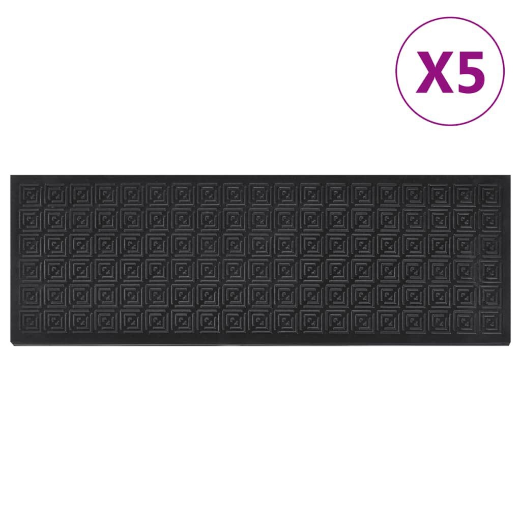 vidaXL Trapmatten Rubber 25x75cm (5 st) -40%!