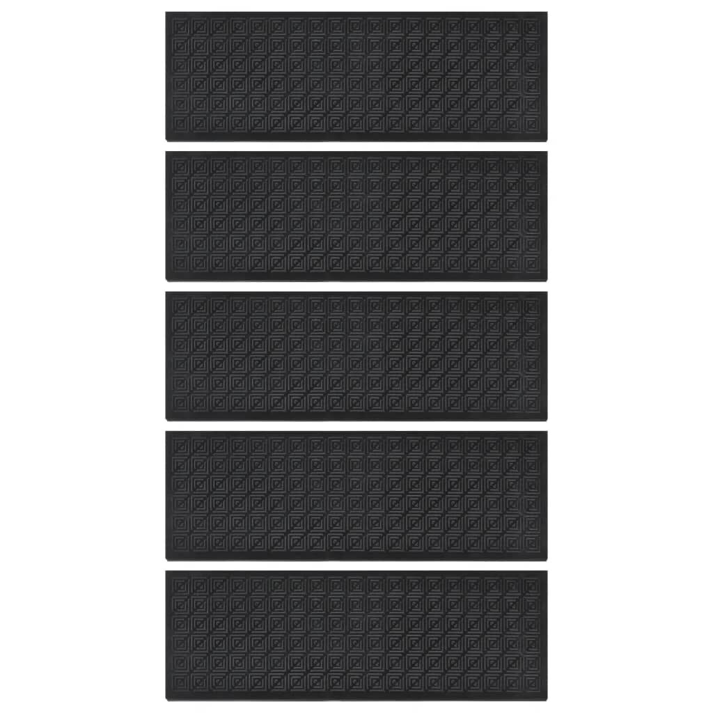 vidaXL Trapmatten Rubber 25x75cm (5 st) -40%!