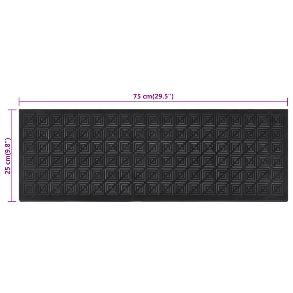 vidaXL Trapmatten Rubber 25x75cm (5 st) -40%!