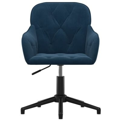 Draaibare Fluweel Kantoorstoel Blauw -40%! Retourdeal