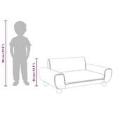 Kinderbank Lichtgrijs Fluweel -55%! Retourdeal