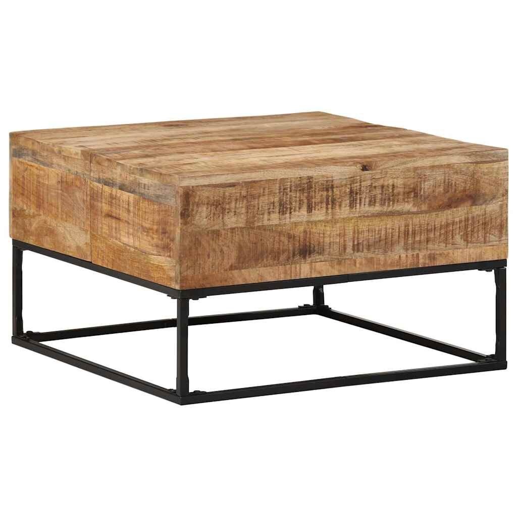 vidaXL Salontafel Mango 68x68cm - Uniek! 35% Korting