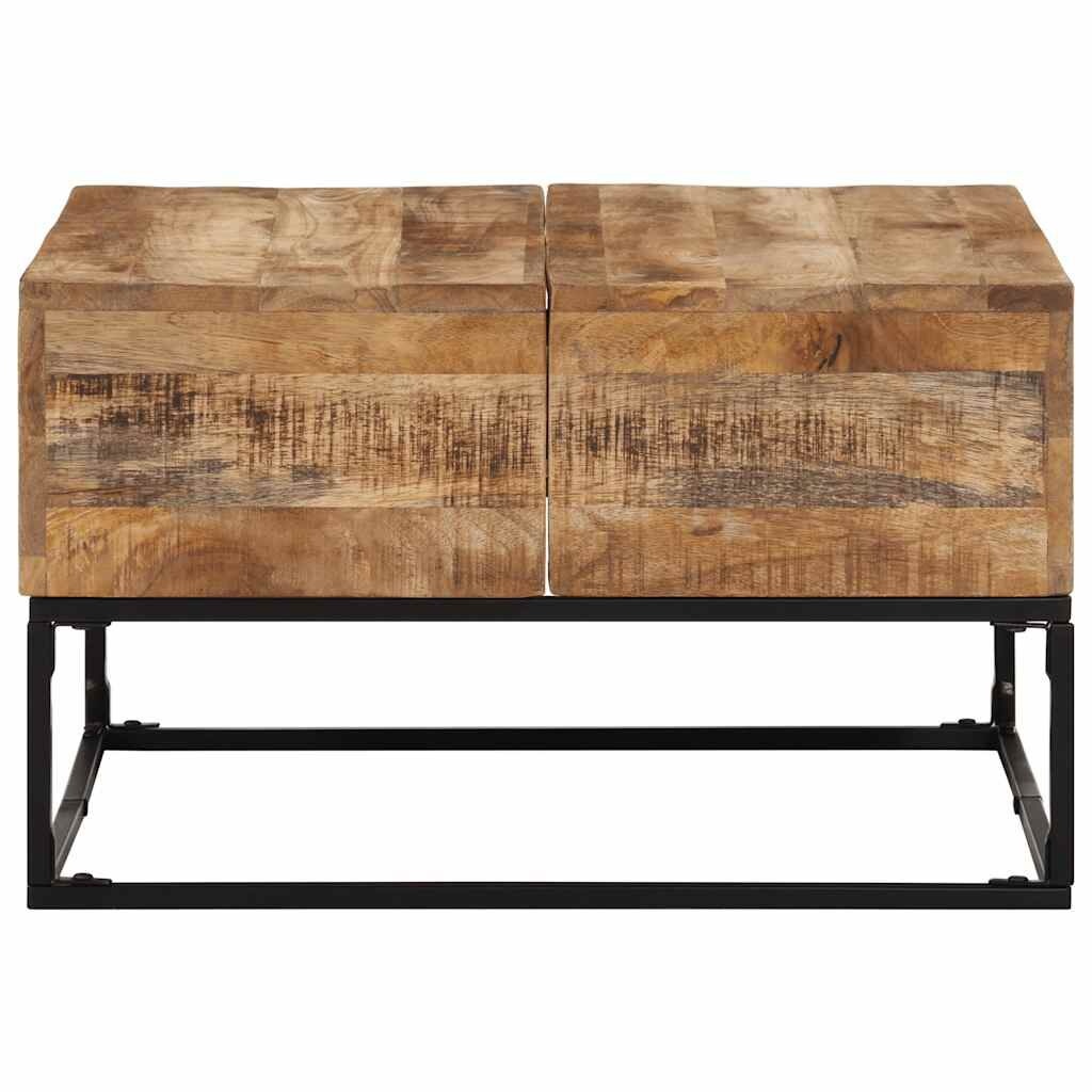 vidaXL Salontafel Mango 68x68cm - Uniek! 35% Korting