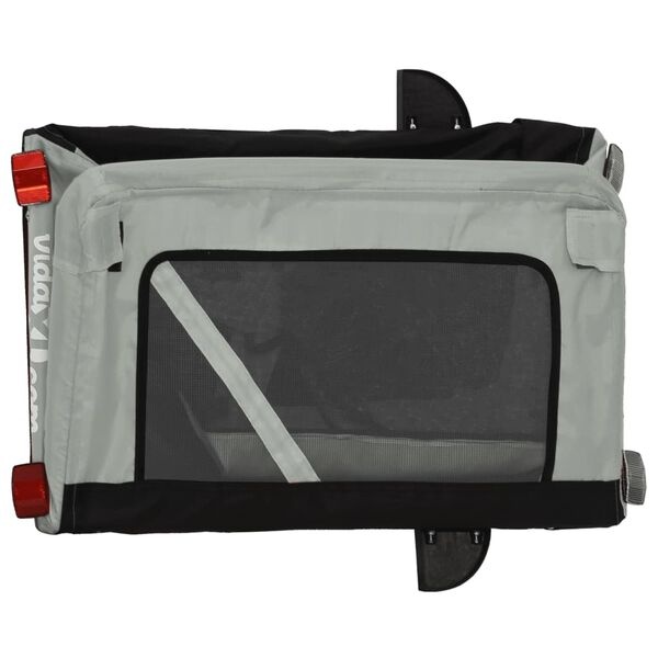 vidaXL Hondenfietstrailer Grijs/Zwart - 35% Korting!