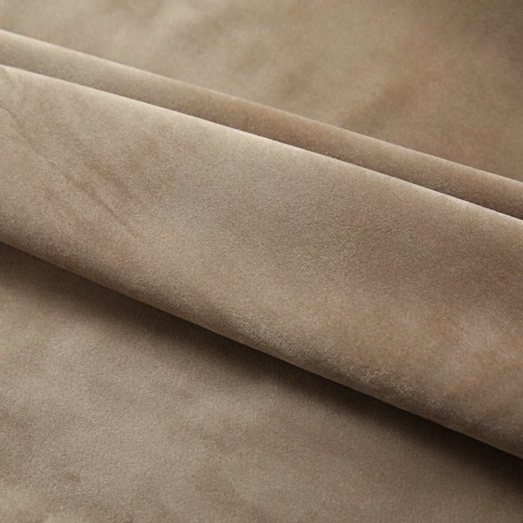 Verduisterende Fluweel Gordijnen Beige 140x175cm - 40% Korting!