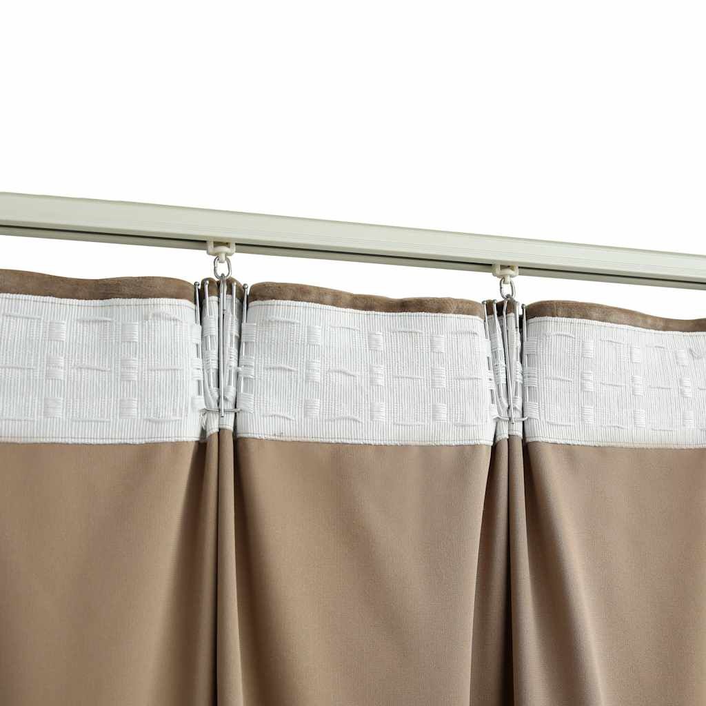 Verduisterende Fluweel Gordijnen Beige 140x175cm - 40% Korting!