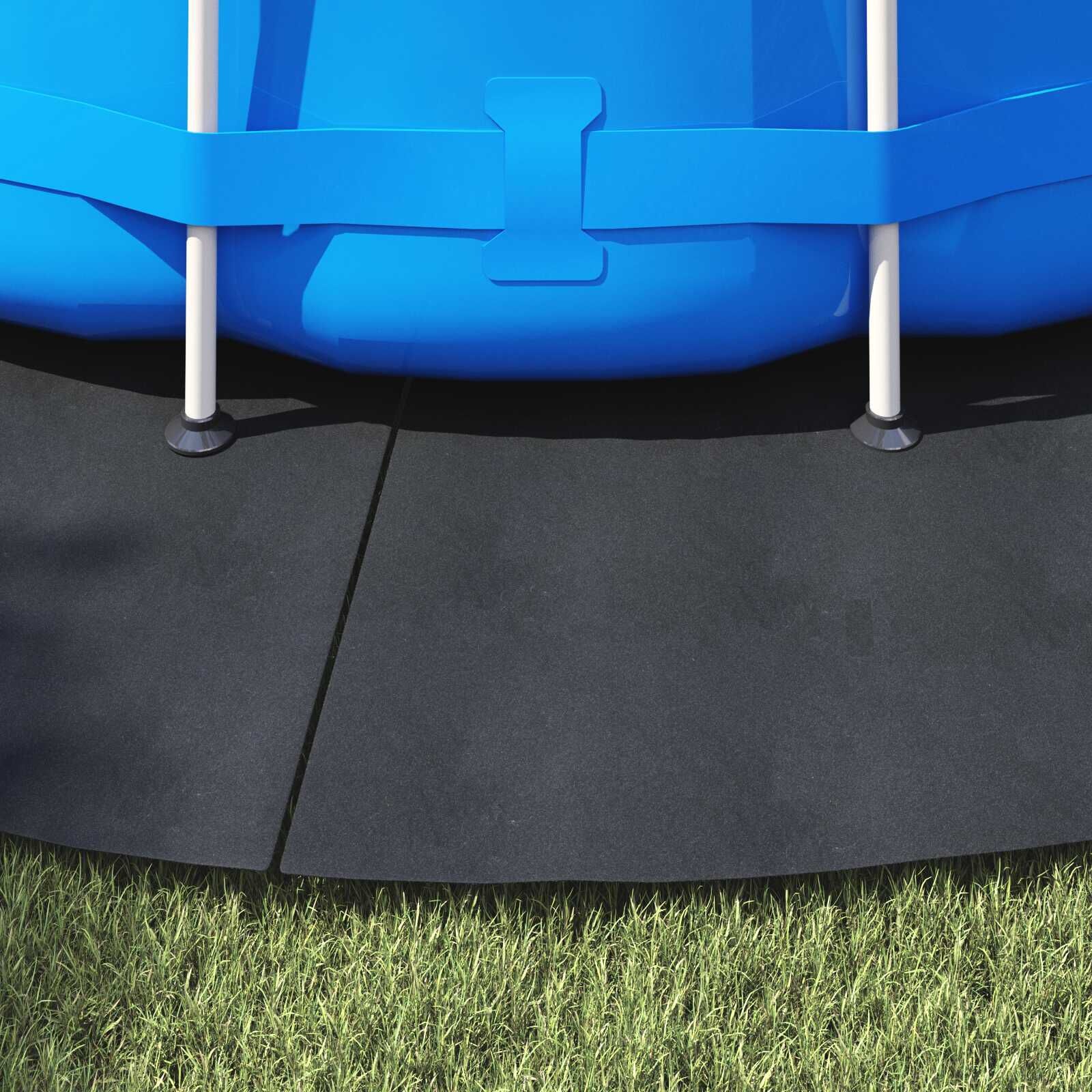 Zwembad Grondzeil Ø458cm - vidaXL - Zwart - 40% Korting!