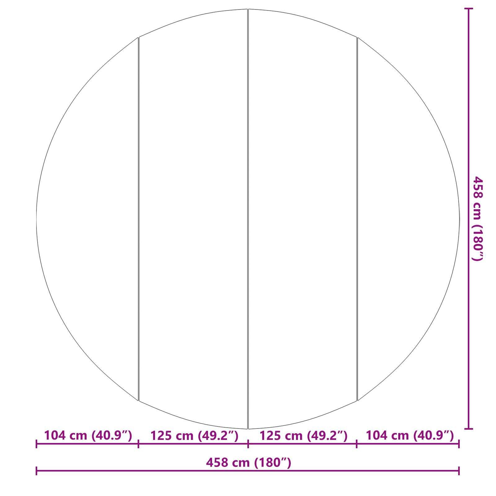 Zwembad Grondzeil Ø458cm - vidaXL - Zwart - 40% Korting!
