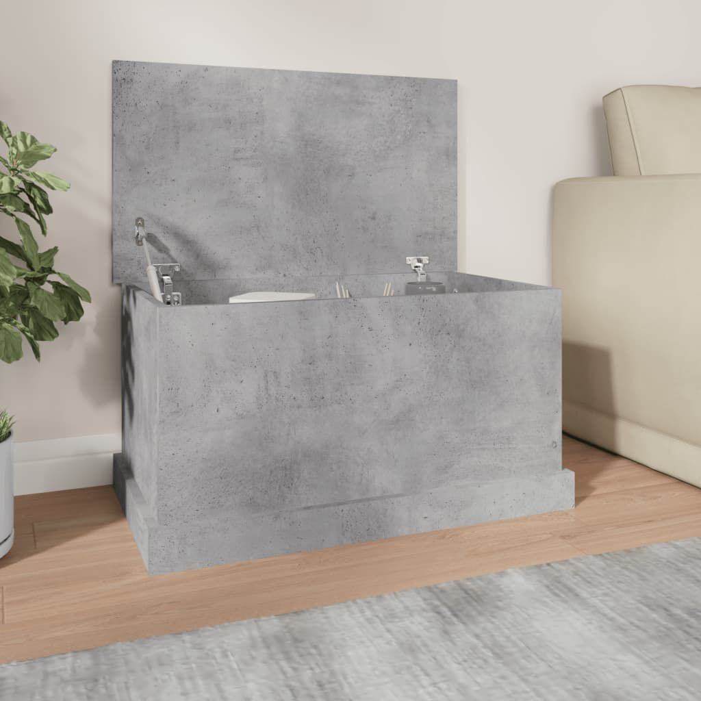 vidaXL Opbergbox Betongrijs 70x40x38cm - 40% Korting!