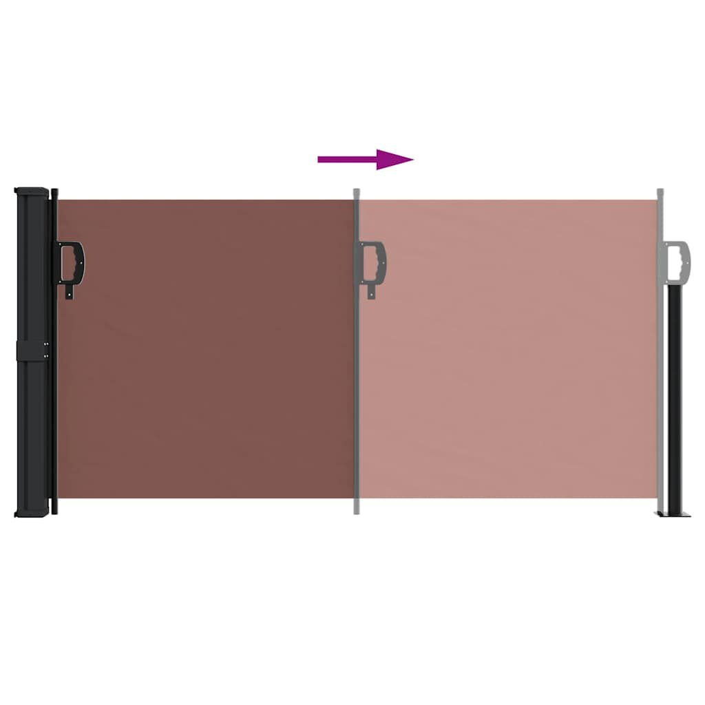 vidaXL Uittrekbaar Windscherm 100x500cm Bruin - 50% Korting!