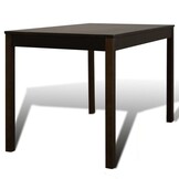 vidaXL Eethoek Hout Bruin - Tafel + 4 Stoelen - 46% Korting!